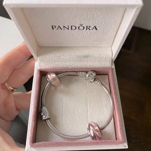 Pandora charms and bracelet